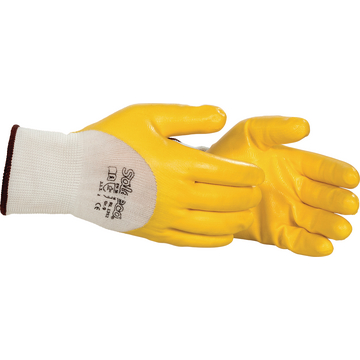 Feinstrick-Handschuh Nitril, gelb, Größe 9, 240 Paar